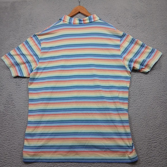 Peter Millar Polo Shirt Men's XL Multicolor Stripe Cotton Stretch - Picture 3 of 7